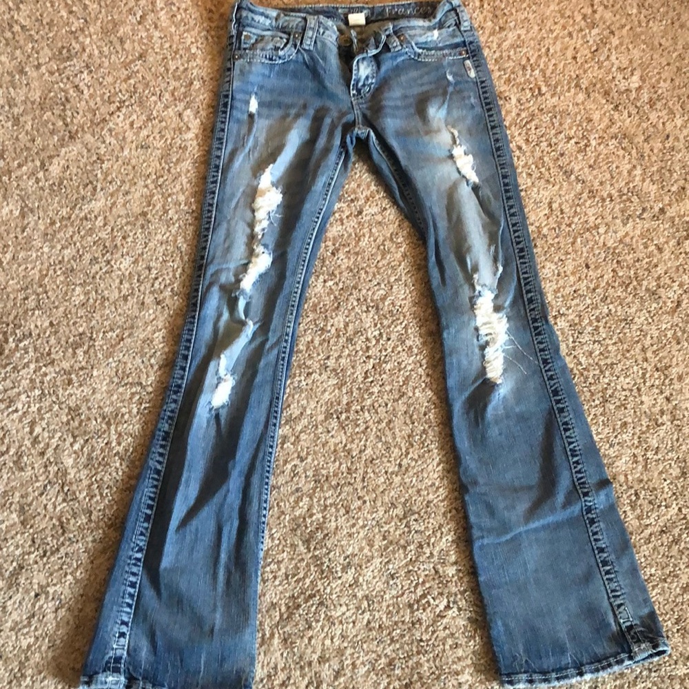 Silver jeans
